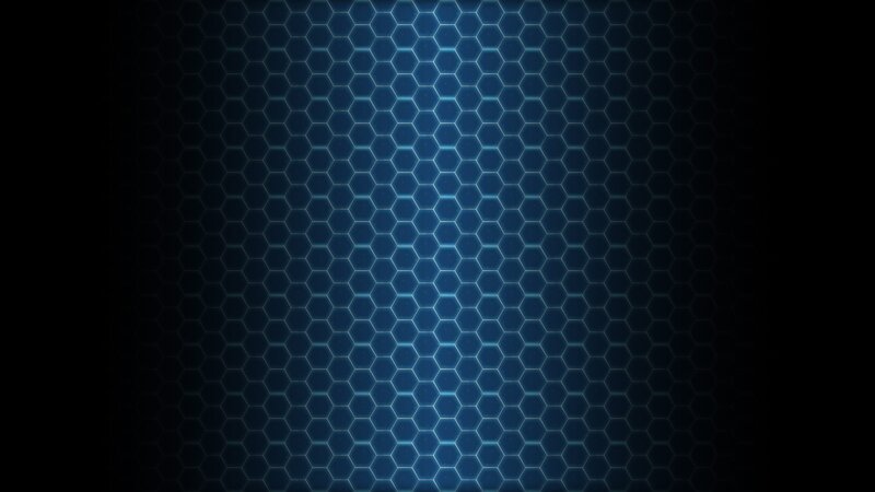 Hexagonal Grid Pattern — Blue, Dark, Abstract