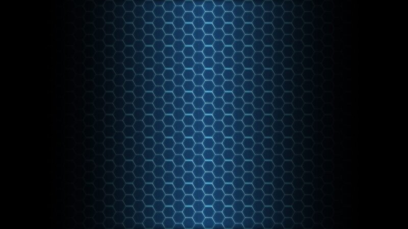 Hexagonal Grid Pattern — Blue, Dark