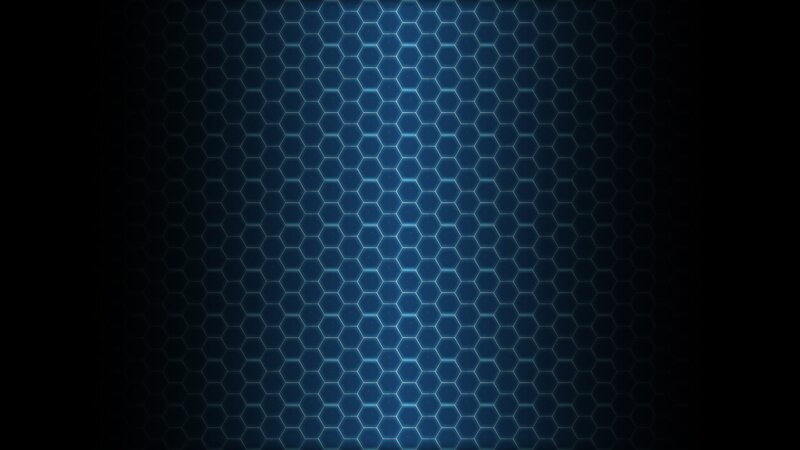 Hexagonal Grid Pattern — Blue, Technological, Abstract