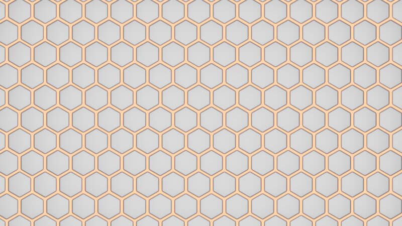 Hexagonal Grid Pattern — Gray, Neutral