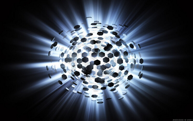 hexagonal light burst sphere