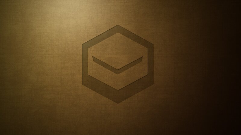 Hexagonal Logo on Textured Background