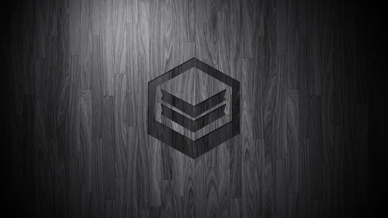 Hexagonal Logo on Wood