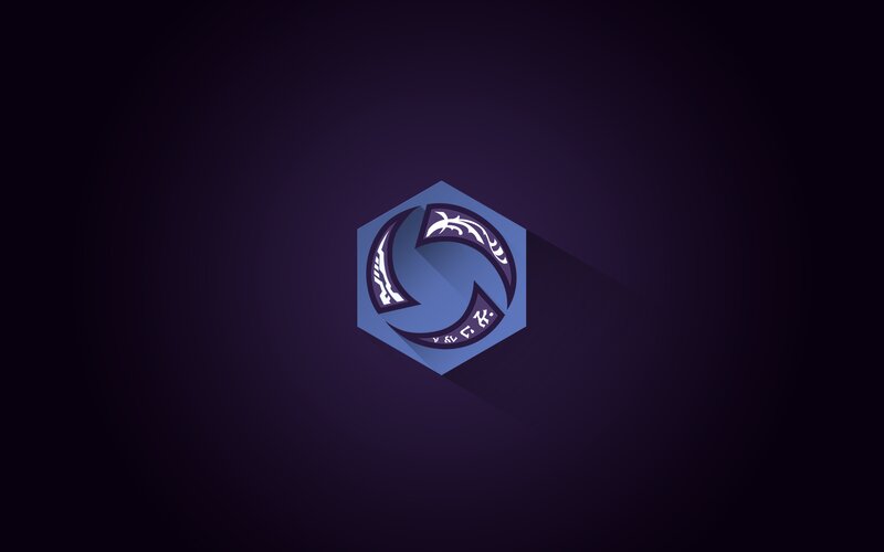 Hexagonal Logo with Swirl