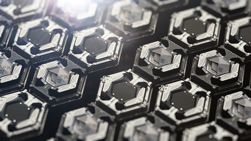 Hexagonal Mechanical Components