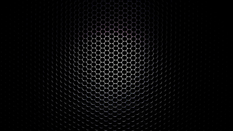 Hexagonal Mesh Pattern — Black, Dark