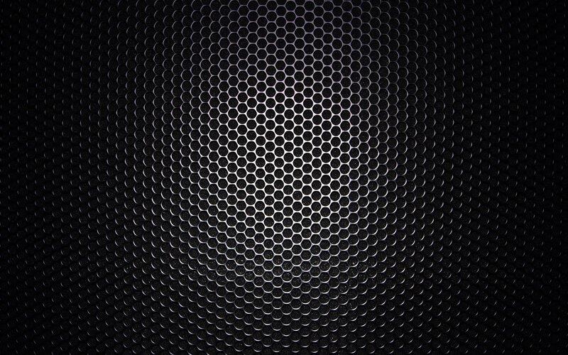 Hexagonal Mesh Pattern — Dark