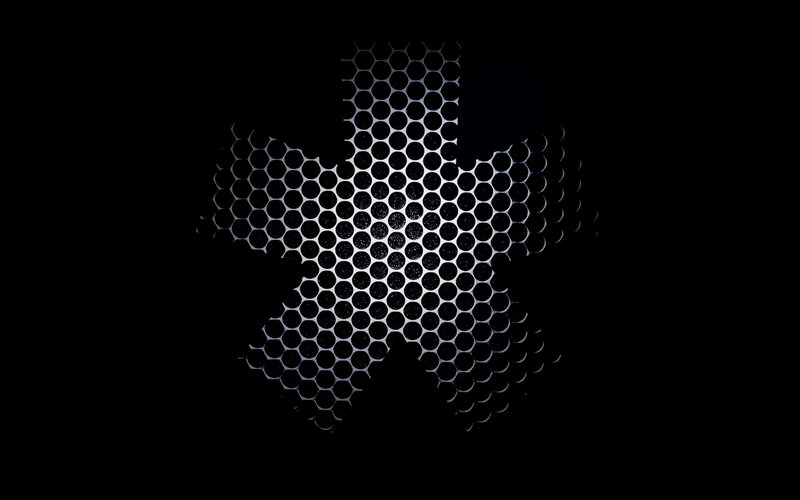 hexagonal mesh star pattern