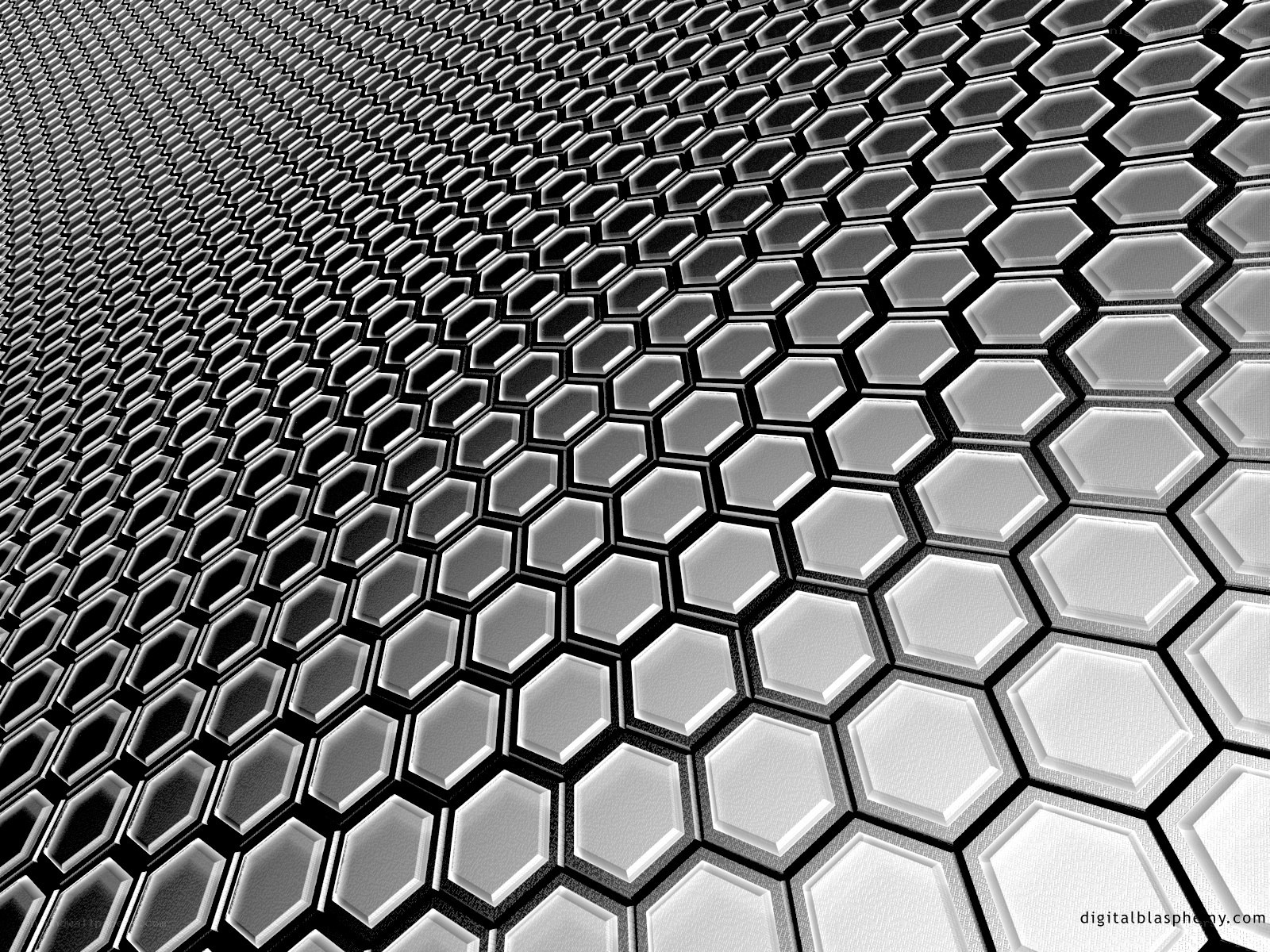 hexagonal metal grid pattern