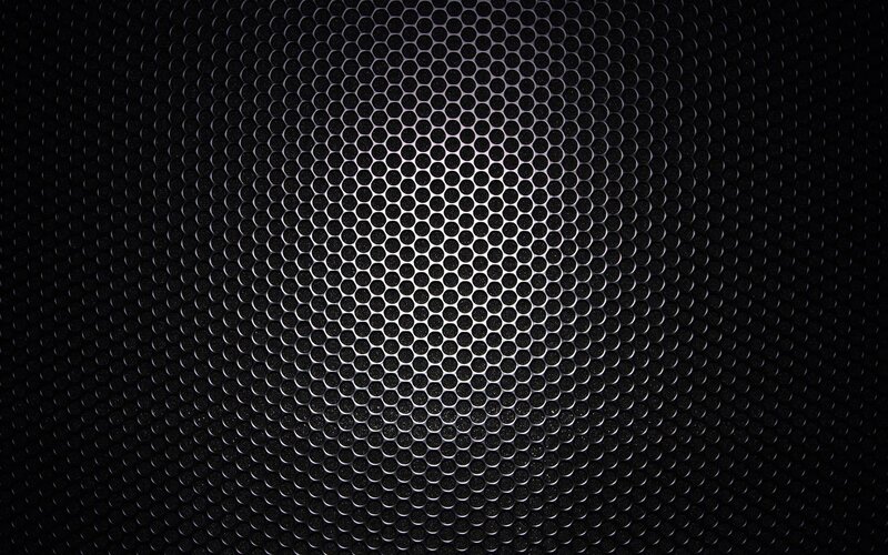 Hexagonal Metal Mesh — Black