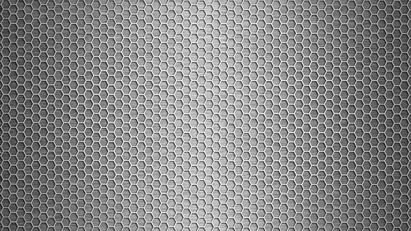 Hexagonal Metal Mesh — Gray, Neutral, 3d Render