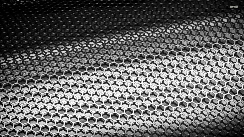 hexagonal metal mesh texture