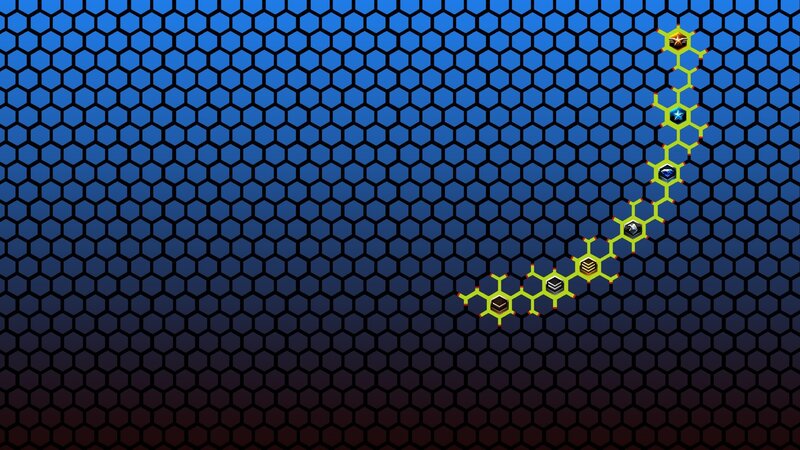 Hexagonal Path with Icons
