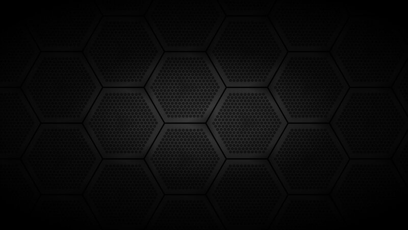 Hexagonal Pattern Background — Black