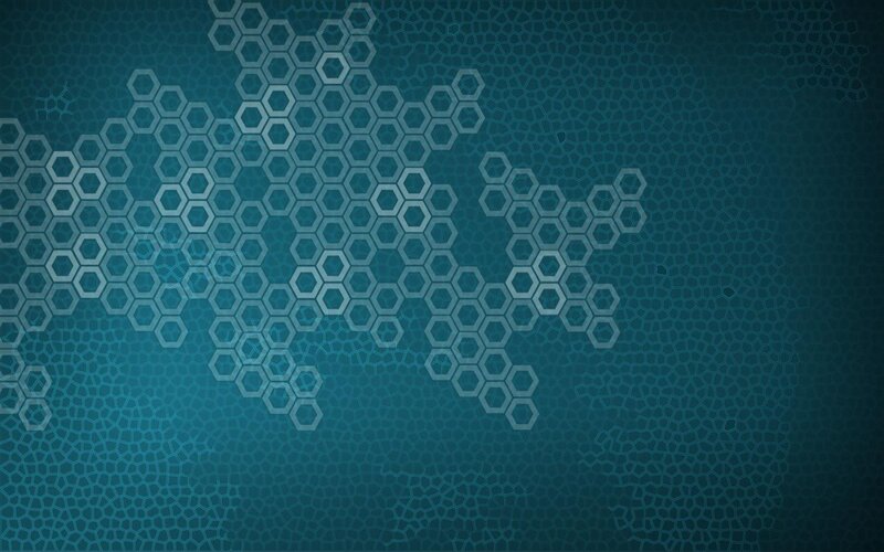 Hexagonal Pattern Background — Blue, Calm, Abstract, Hexagons