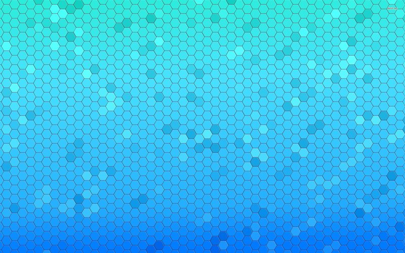 Hexagonal Pattern Background — Blue, Calm