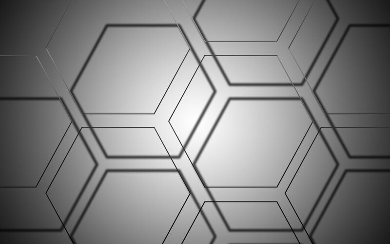 Hexagonal Pattern Background — Gray