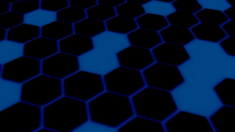 Hexagonal Pattern — Black, Dark, 3d Render