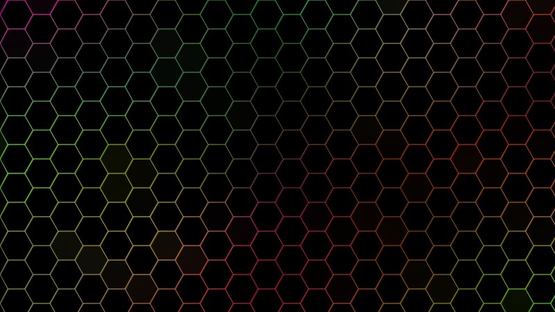 Hexagonal Pattern — Black, Dark, Abstract, Hexagons