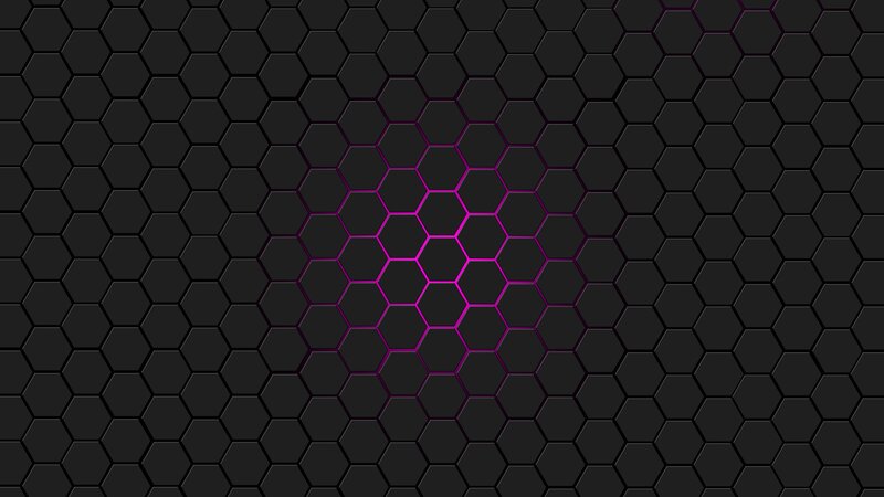 Hexagonal Pattern — Black, Dark, Abstract