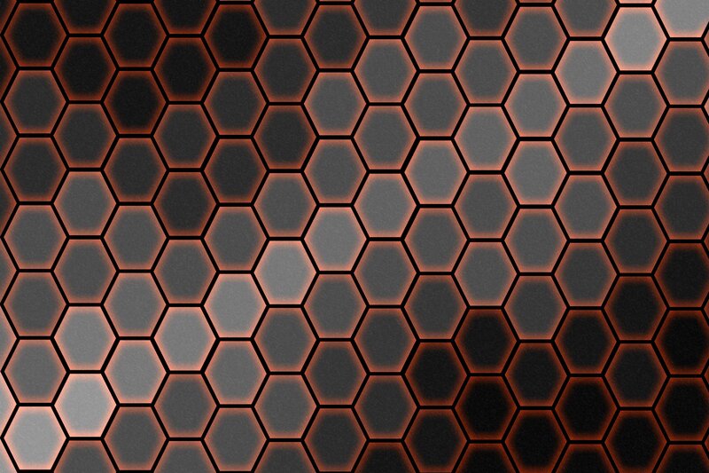 Hexagonal Pattern — Black, Dark