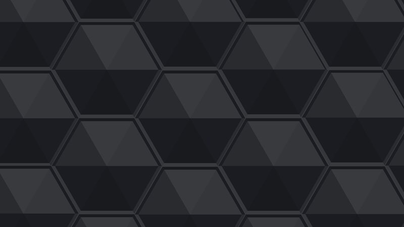 Hexagonal Pattern — Black, Minimalist, Abstract, Hexagon