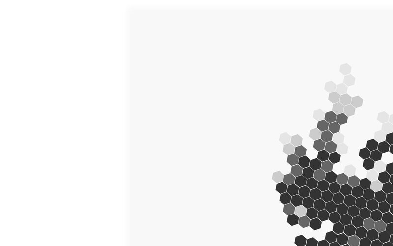 Hexagonal Pattern — Black, Minimalist, Abstract, Hexagons