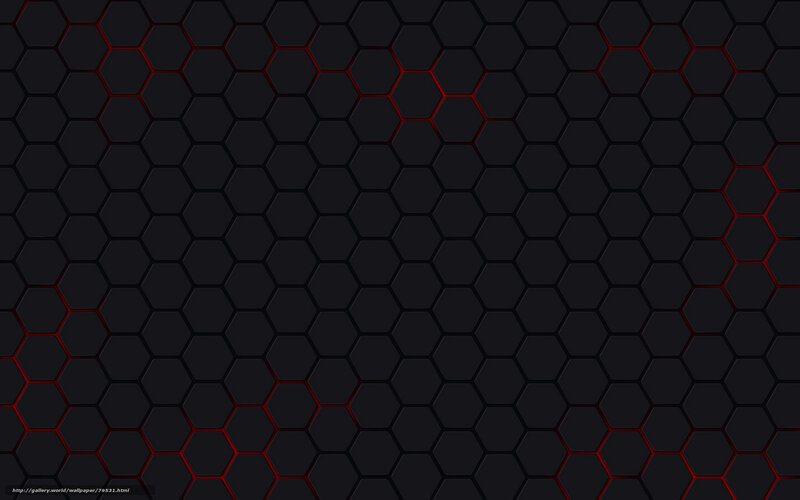 Hexagonal Pattern — Black