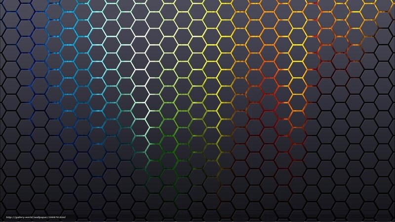 Hexagonal Pattern — Blue