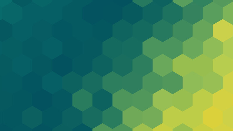 Hexagonal Pattern Gradient — Green