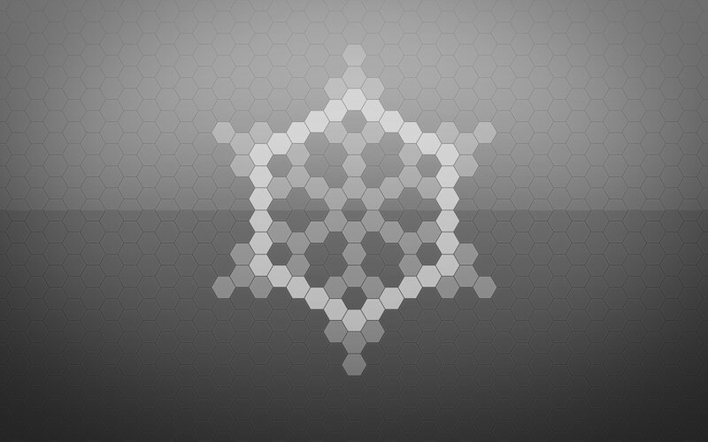 Hexagonal Pattern — Gray, Calm
