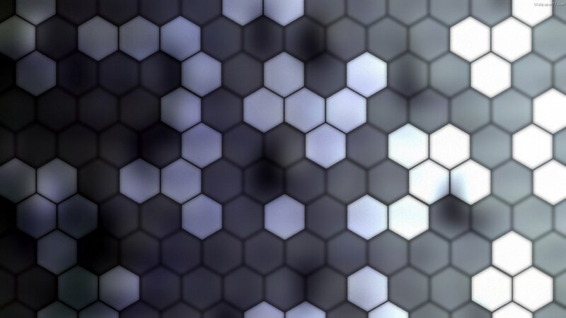 Hexagonal Pattern — Gray