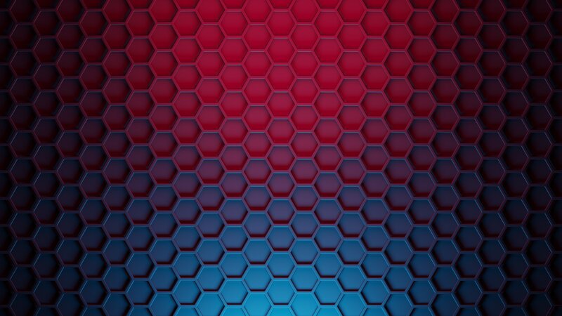 Hexagonal Pattern — Red, Dark
