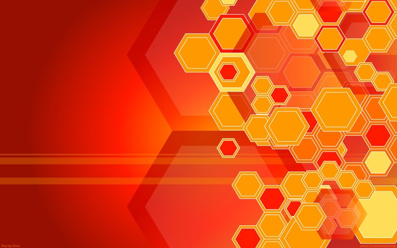 Hexagonal Pattern — Red, Energetic