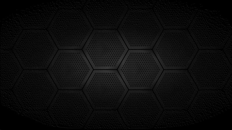 Hexagonal Pattern Texture — Black