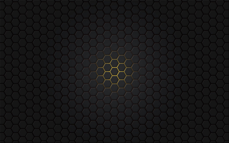 Hexagonal Pattern with Glow — Black, Dark