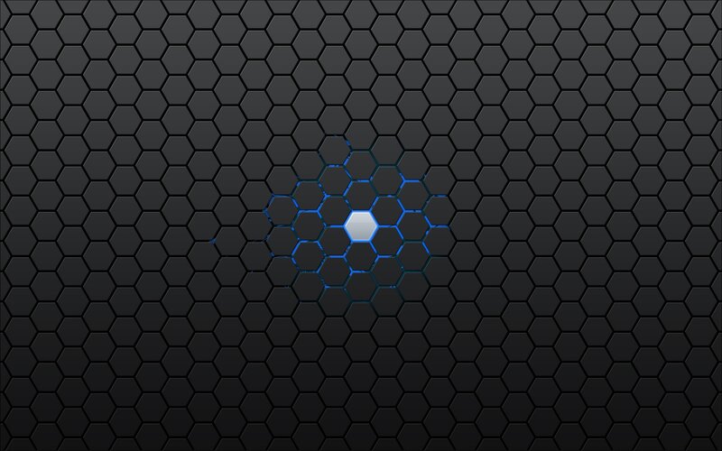 hexagonal pattern with glowing center