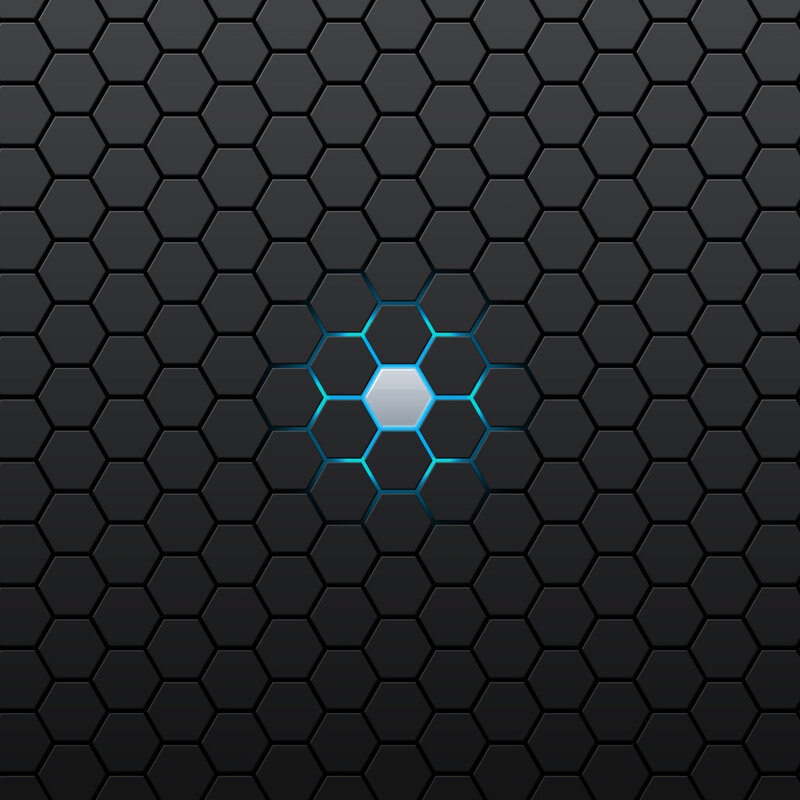hexagonal pattern with glowing center