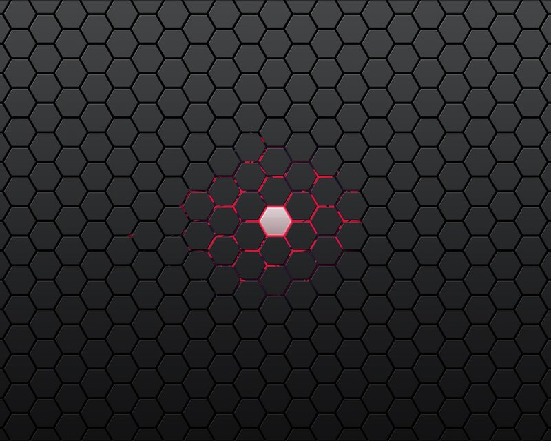 hexagonal pattern with glowing center