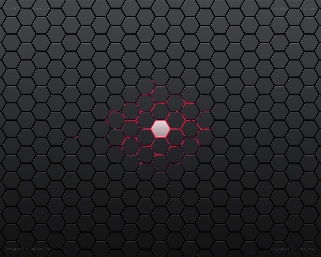 hexagonal pattern with glowing center