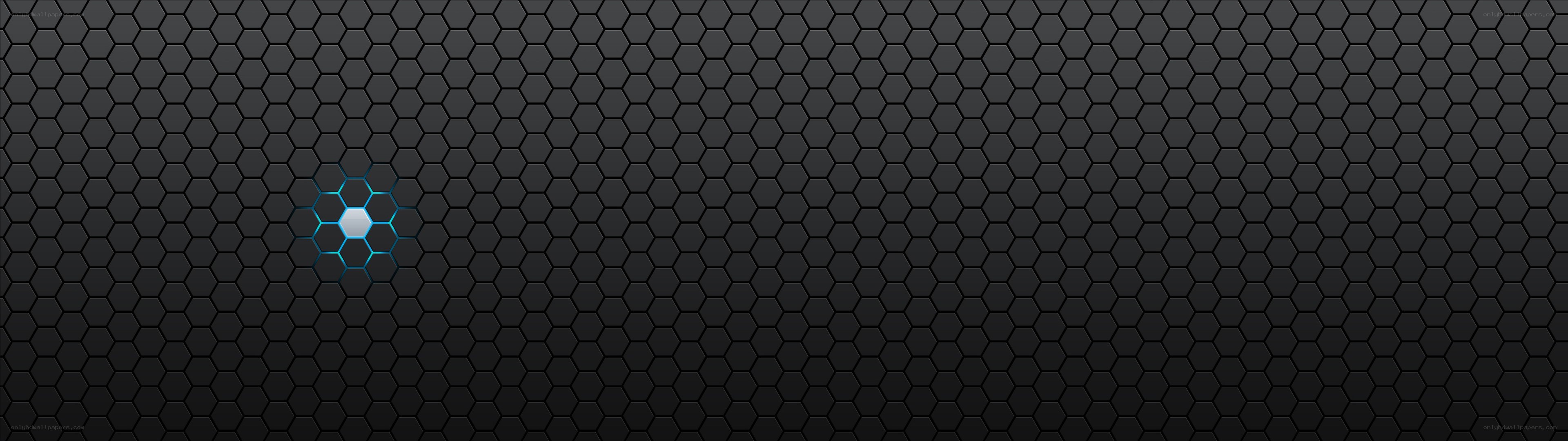 hexagonal pattern with glowing center