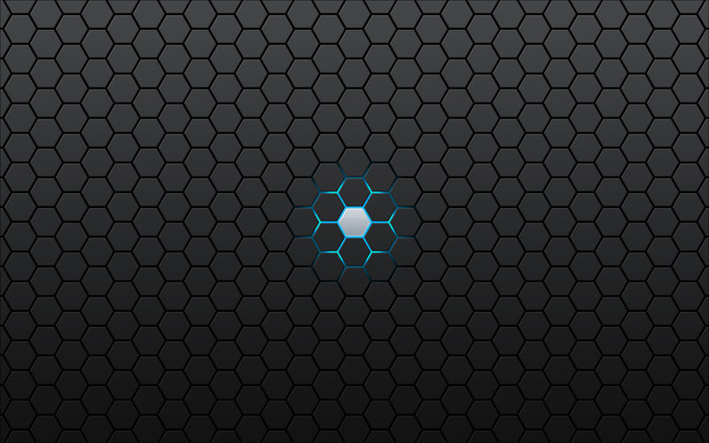 hexagonal pattern with glowing center