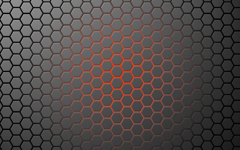 hexagonal pattern with glowing center