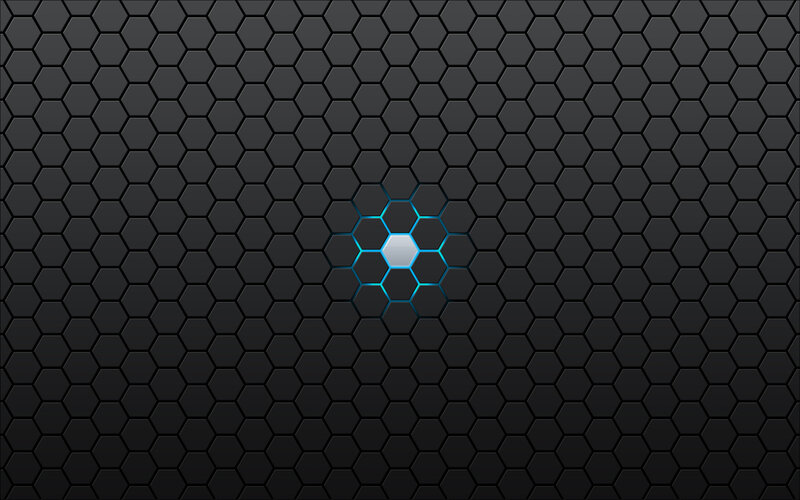 hexagonal pattern with glowing center