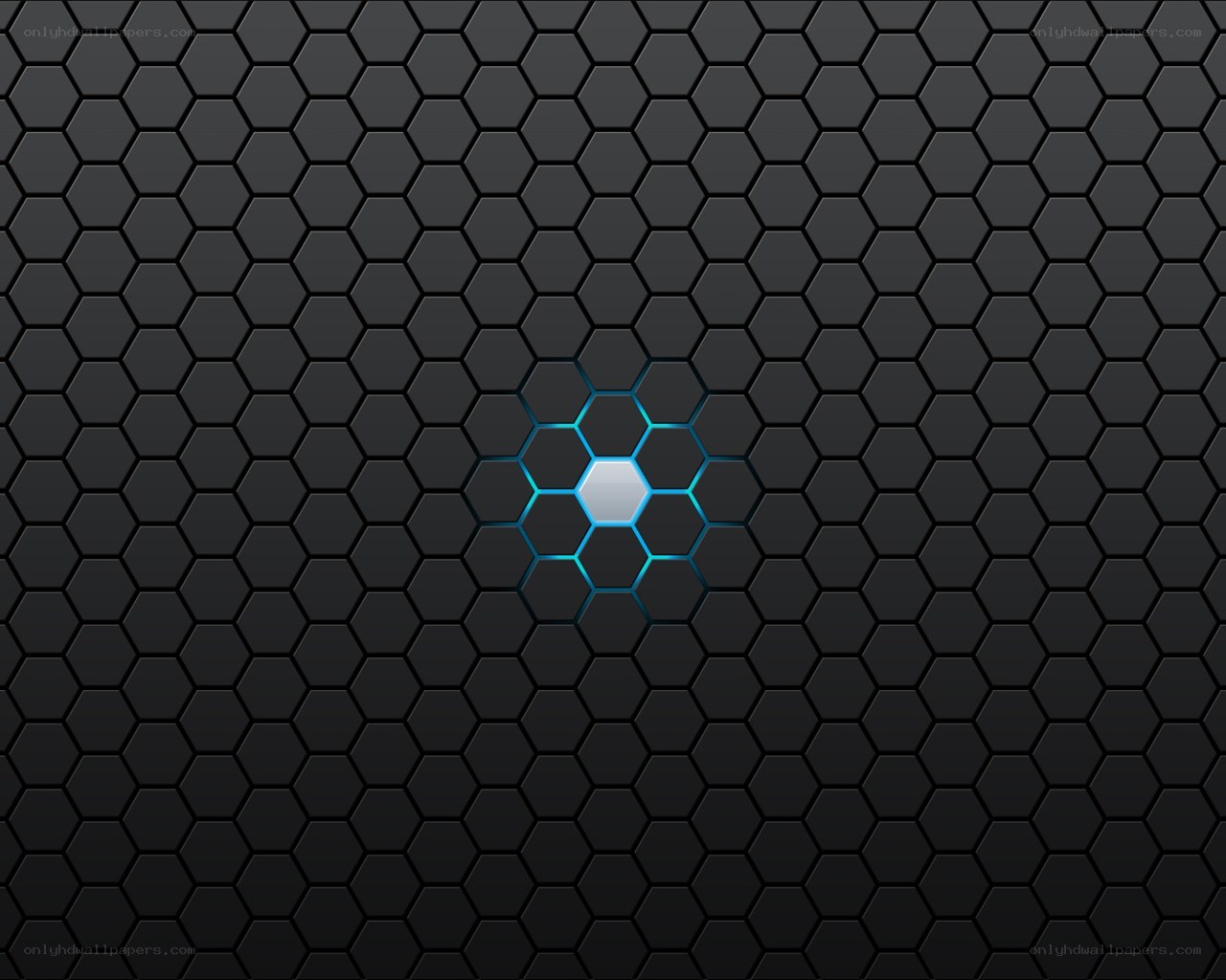 hexagonal pattern with glowing center