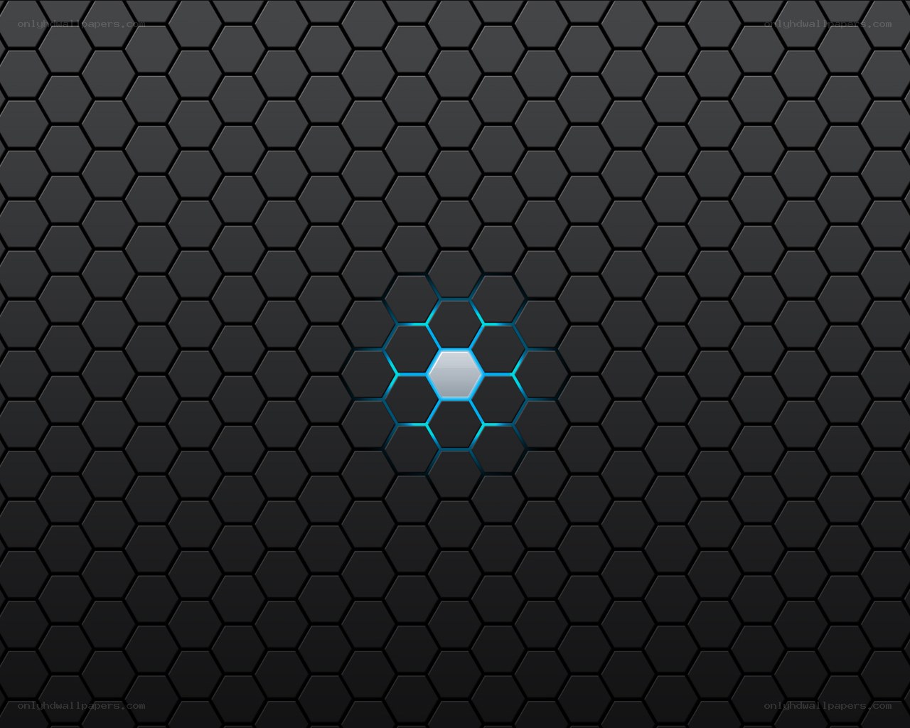 hexagonal pattern with glowing center