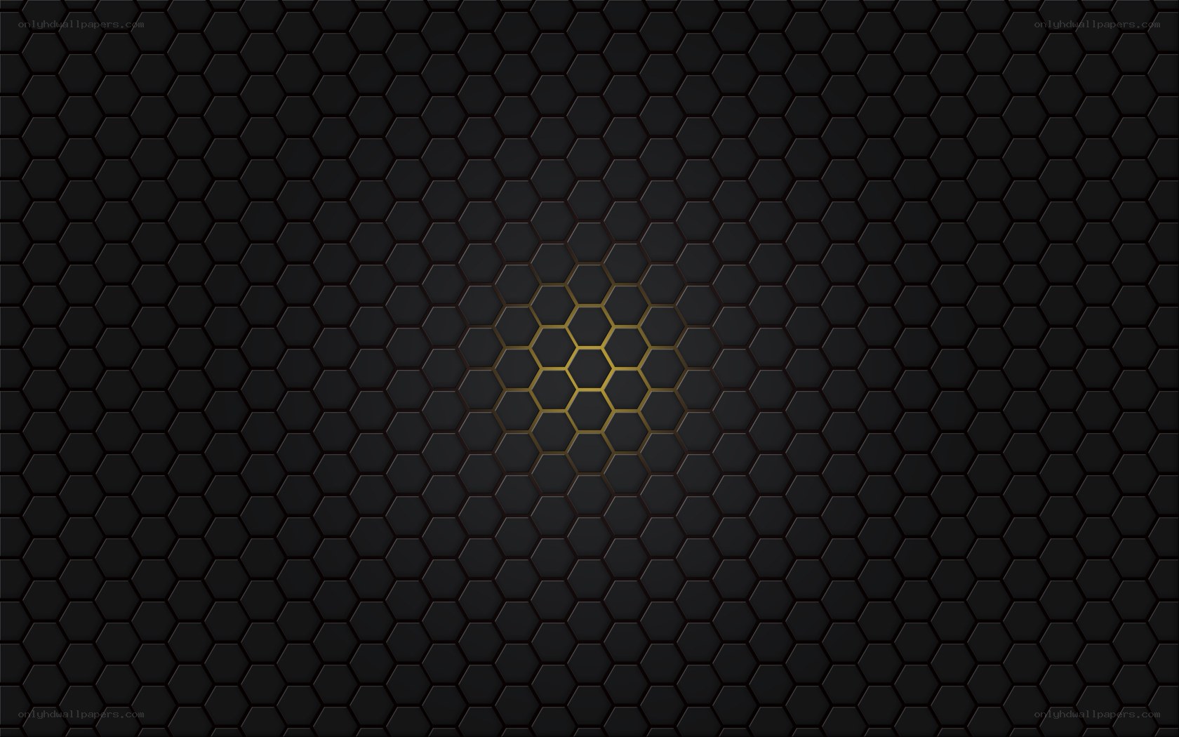 hexagonal pattern with glowing center