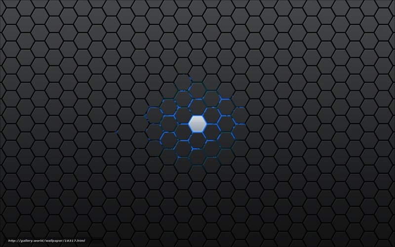 hexagonal pattern with glowing center