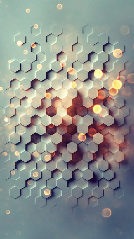 Hexagonal Pattern with Lights