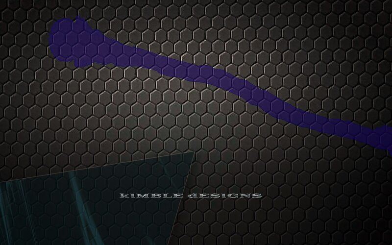 hexagonal pattern with purple line